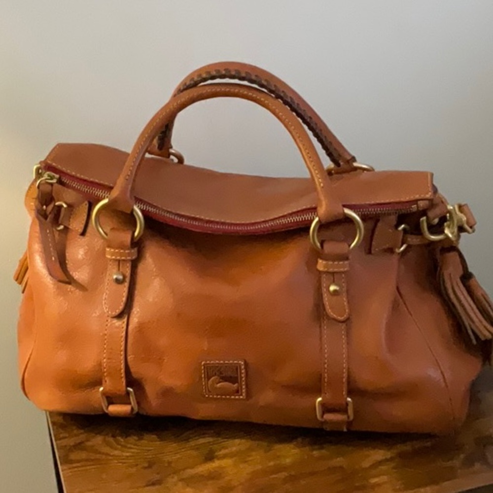 Dooney & Bourke Flourtine Leather Satchel Large - Picture 16 of 16